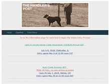 Tablet Screenshot of handlerspost.com